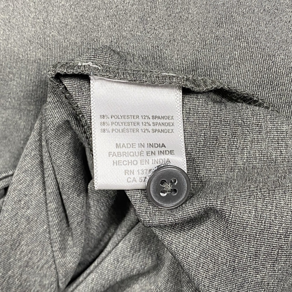 Mizzen + Main Phil Mickelson Mens‎ Large Gray Short Golf Polo Shirt Stretch - Picture 8 of 8